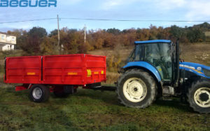 Carro coloso Beguer en tractor New Holland